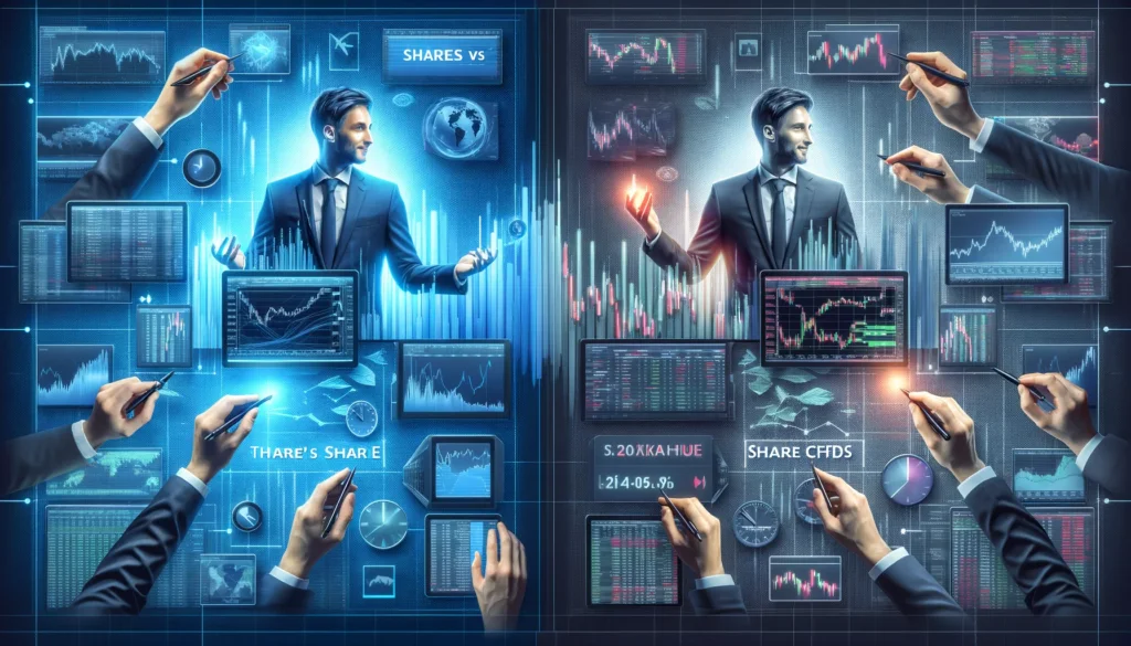 Trading shares and share CFDs