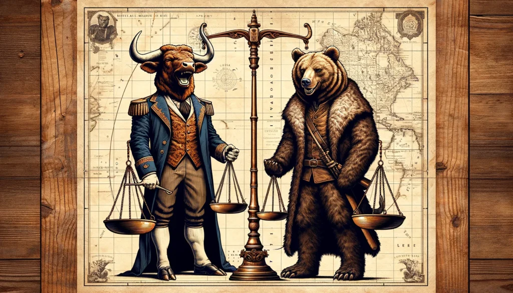 The bulls and bears in the economic balance