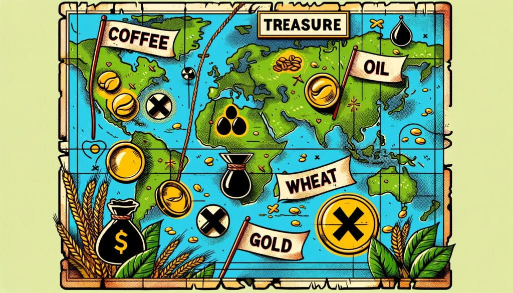 commodities treasure map